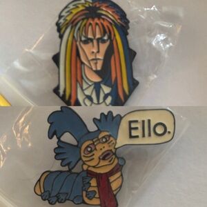 💥4/$20💥 2pc Labyrinth Enamel Pin Set
